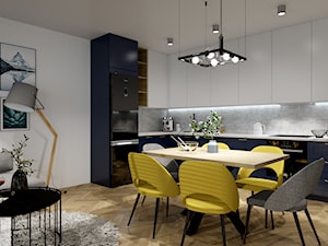 Kuchnia połączona z jadalnią i salonem – modna kuchnia 2020 roku - zdjęcie od Galeria Wnętrz Accero