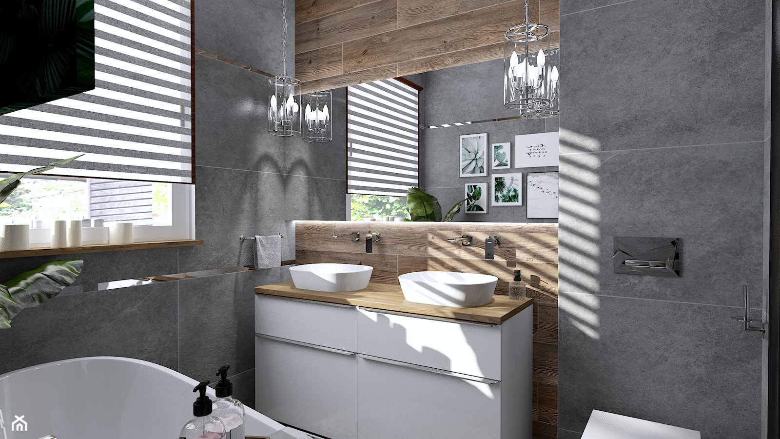 Łazienka w drewnie – pomysły i inspiracje na łazienkę w drewnie - zdjęcie od Galeria Wnętrz Accero - Homebook