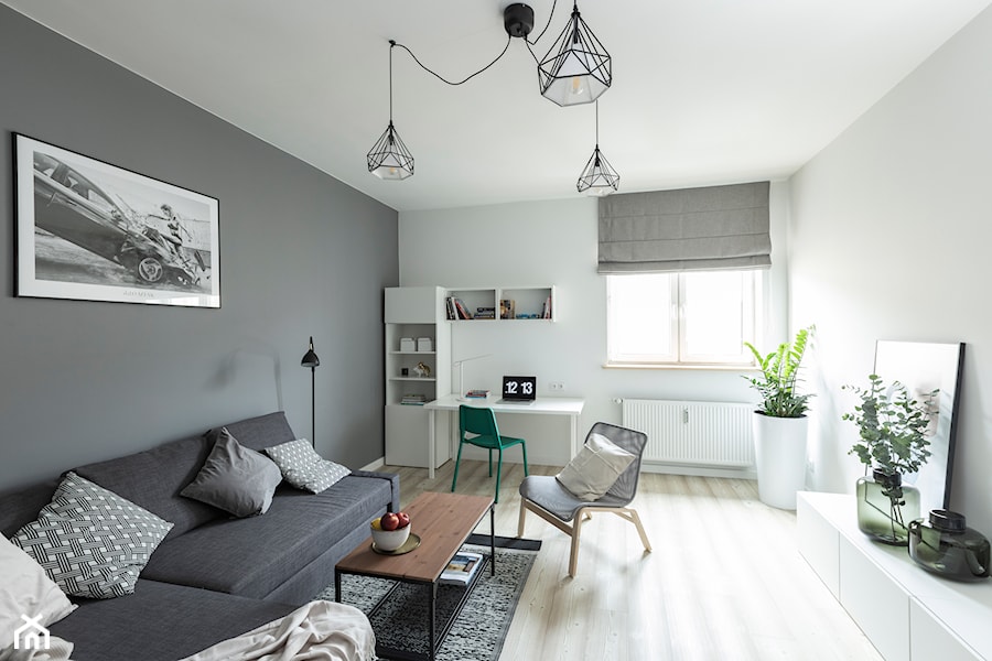 Mieszkanie w Poznaniu 03 - Salon, styl industrialny - zdjęcie od JSM Architektura Wnętrz