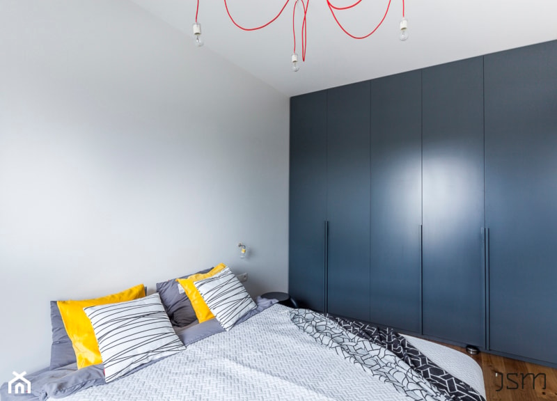 Mieszkanie w Poznaniu 01 - Mała sypialnia, styl nowoczesny - zdjęcie od JSM Architektura Wnętrz - Homebook