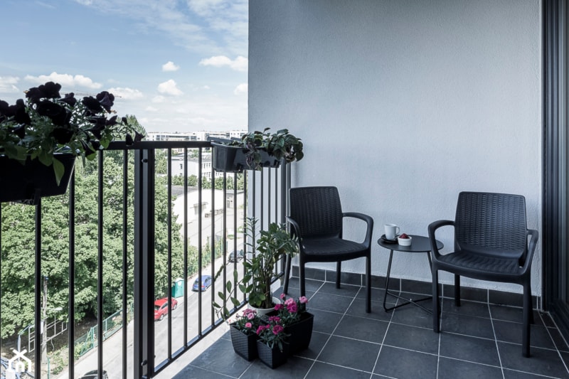 Mieszkanie w Poznaniu 02 - Taras, styl minimalistyczny - zdjęcie od JSM Architektura Wnętrz