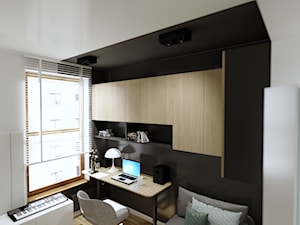 3w1 na 8,5 m2 - Biuro, styl nowoczesny - zdjęcie od Malooka Studio