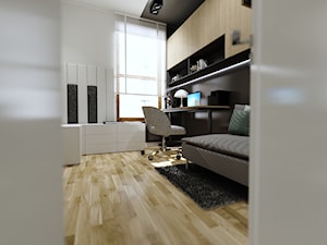3w1 na 8,5 m2 - Biuro, styl nowoczesny - zdjęcie od Malooka Studio