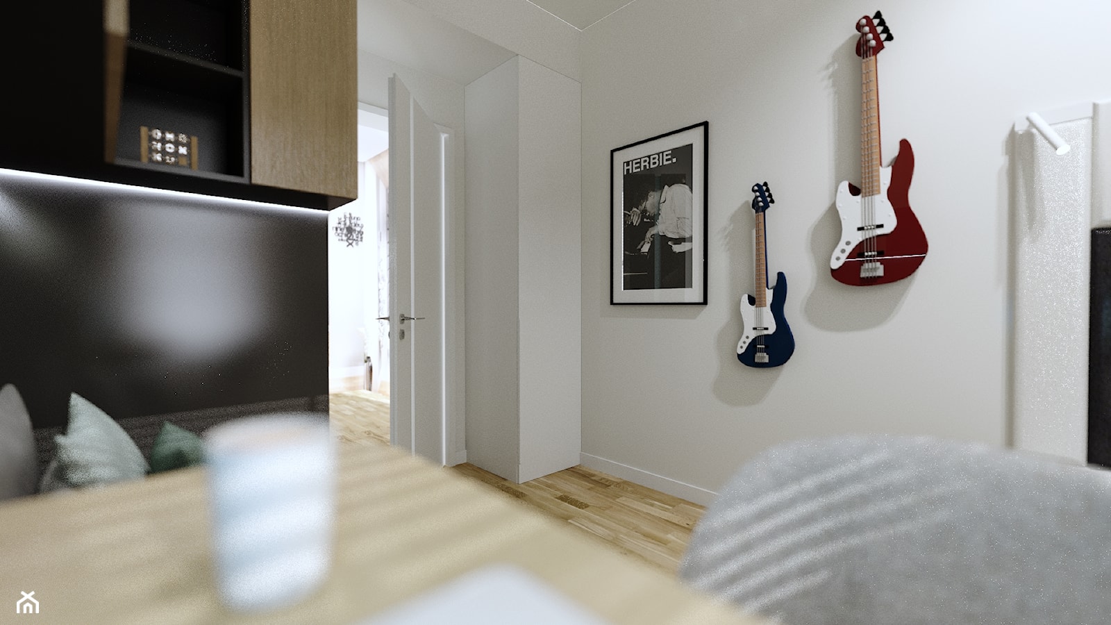 3w1 na 8,5 m2 - Biuro, styl nowoczesny - zdjęcie od Malooka Studio - Homebook