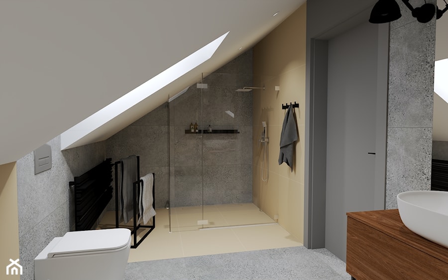 nowoczesna łazienka z prysznicem / Studio Projektowe Łowicz - zdjęcie od Studio Projektowe Łowicz