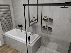 nowoczesna łazienka z wanną i prysznicem / Studio Projektowe Łowicz - zdjęcie od Studio Projektowe Łowicz