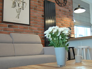 salon z loftowym stolikiem - zdjęcie od Studio Projektowe Łowicz