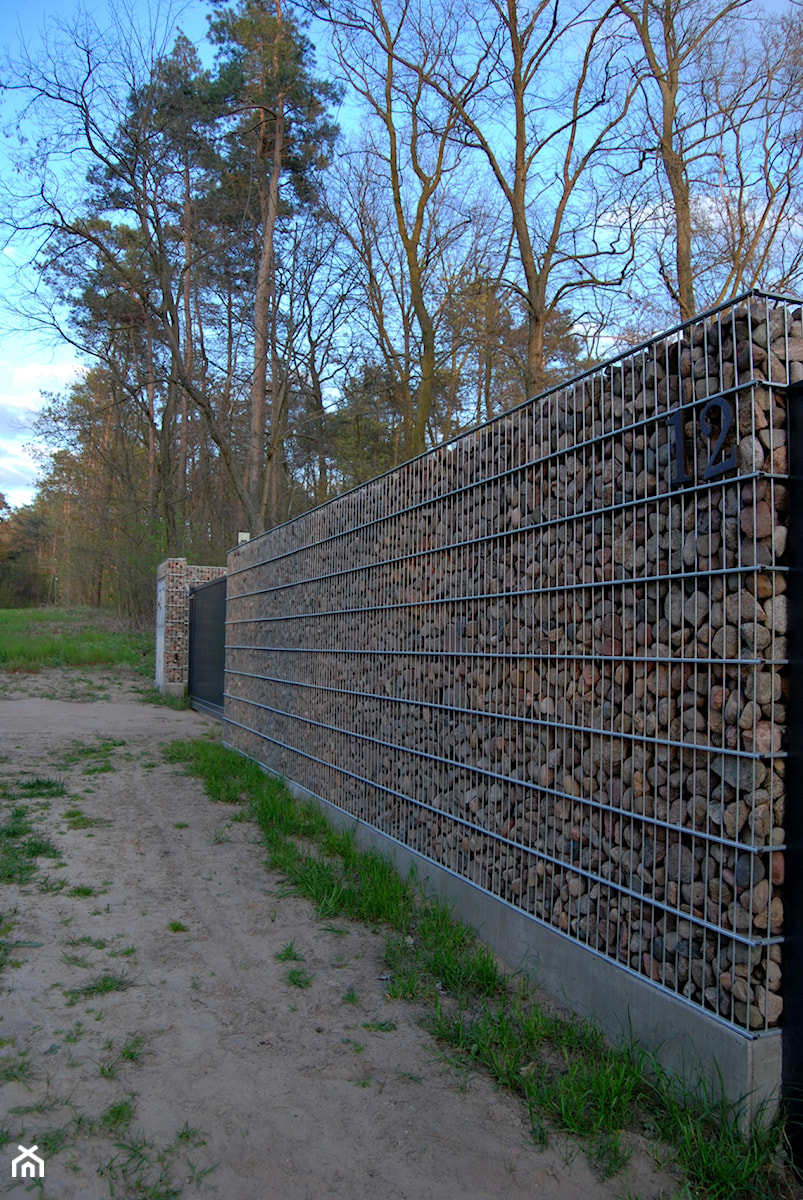 ogrodzenie z gabionów - zdjęcie od Studio Projektowe Łowicz