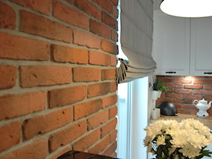 kuchnia z cegłą - zdjęcie od Studio Projektowe Łowicz