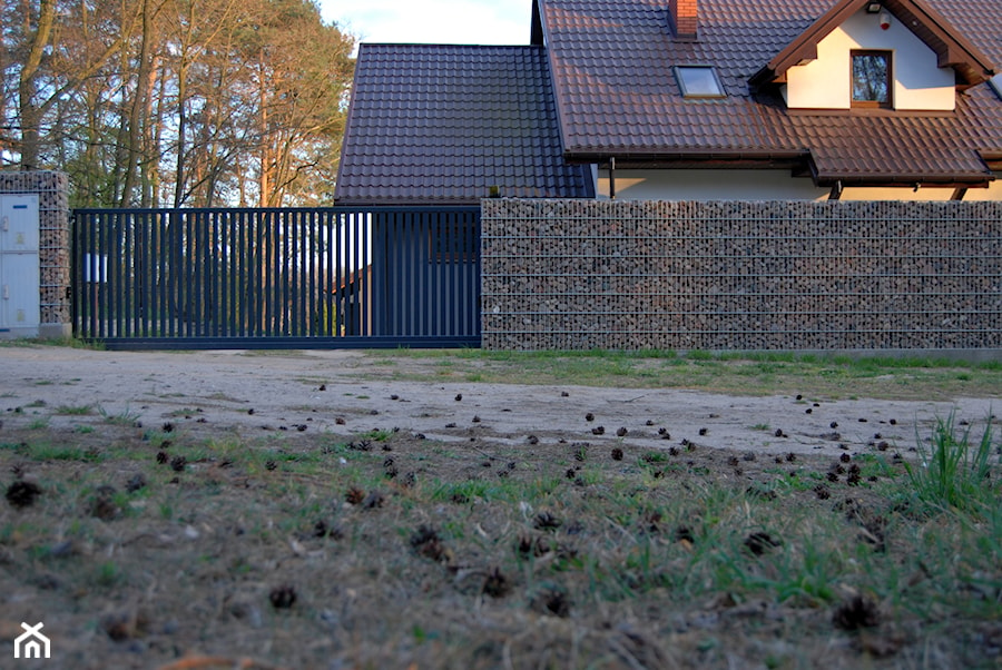 ogrodzenie z gabionów - zdjęcie od Studio Projektowe Łowicz
