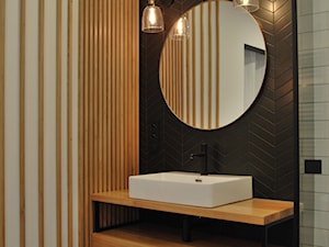 łazienka z prysznicem i wanną wolnostojącą - zdjęcie od Studio Projektowe Łowicz