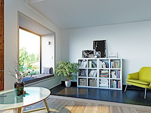 T-Passive Slim - smukłe okna, które wypełnią dom światłem - Salon, styl skandynawski - zdjęcie od BUDVAR