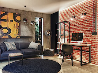 Gabinet w stylu modern loft