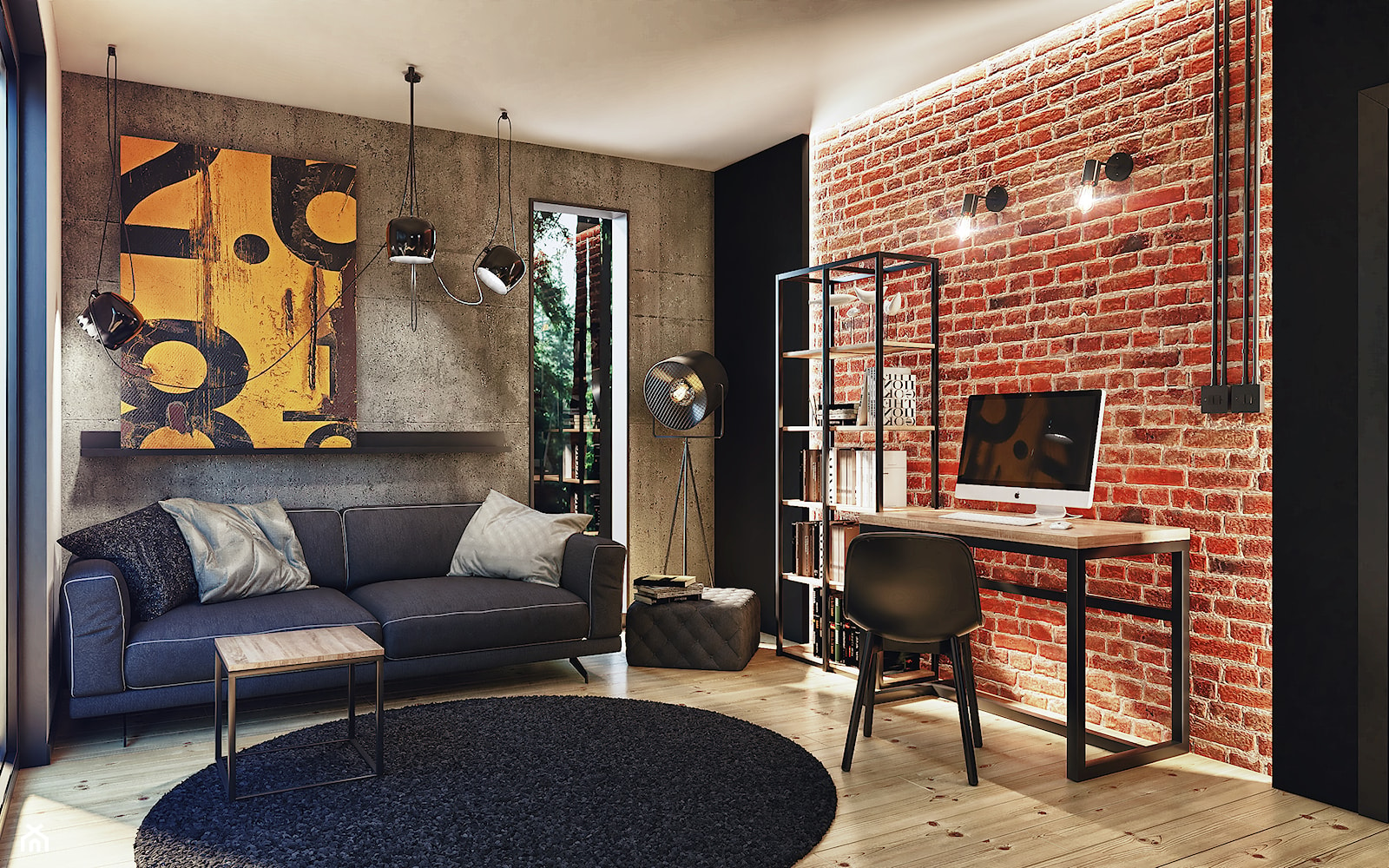 Gabinet w stylu modern-loft - zdjęcie od reqube - Homebook