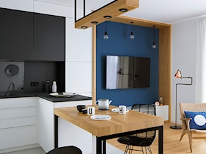MIESZKANIE 63 m2 - projekt wnętrz - Jadalnia, styl minimalistyczny - zdjęcie od MASZ ARCHITEKCI