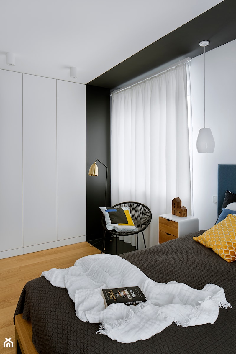 MIESZKANIE 63 m2 - projekt wnętrz - Sypialnia, styl minimalistyczny - zdjęcie od MASZ ARCHITEKCI