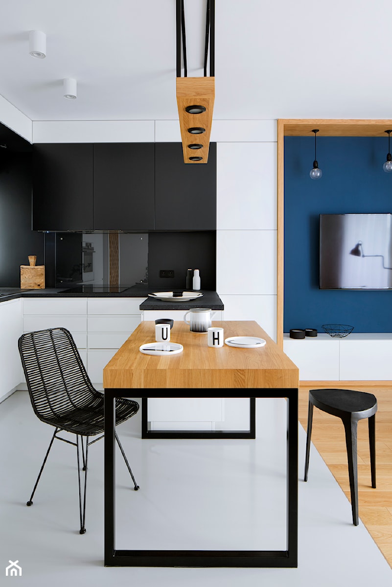 MIESZKANIE 63 m2 - projekt wnętrz - Jadalnia, styl minimalistyczny - zdjęcie od MASZ ARCHITEKCI