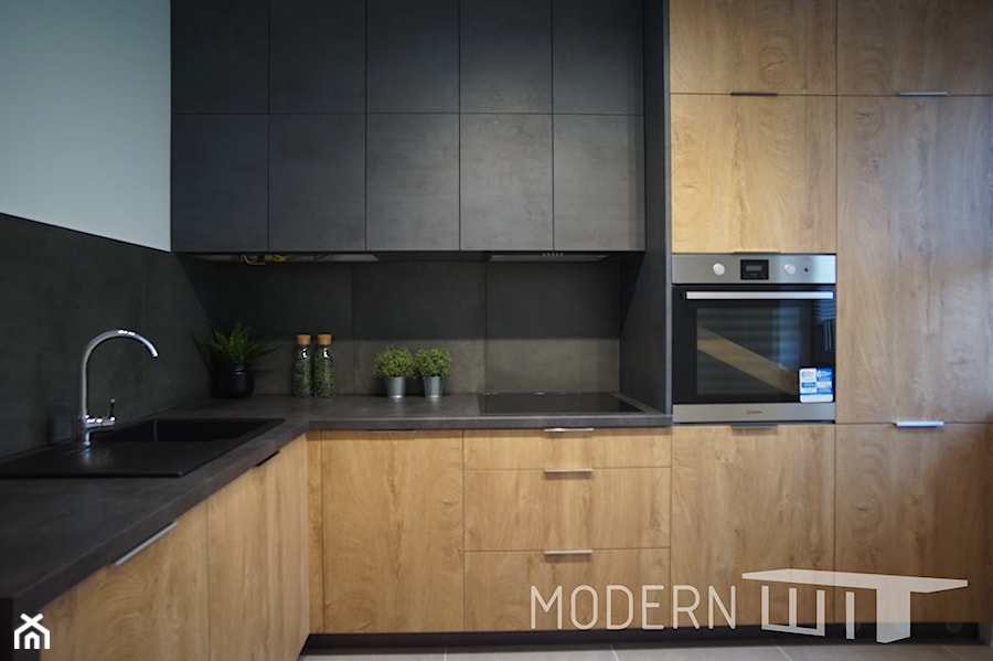 Minimalistyczna kuchnia w mieszkaniu - Kuchnia, styl minimalistyczny - zdjęcie od MODERN WIT