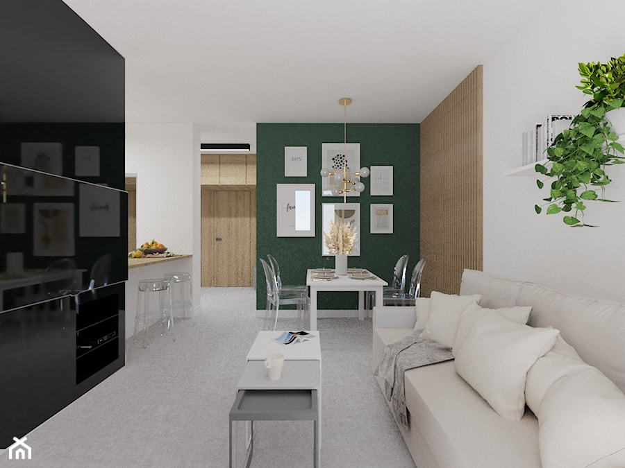Mieszkanie w Gliwicach - Salon, styl nowoczesny - zdjęcie od DNA architekci