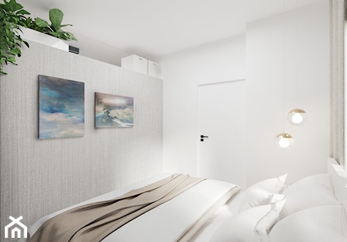 Mieszkanie w Gliwicach - Sypialnia, styl minimalistyczny - zdjęcie od DNA architekci