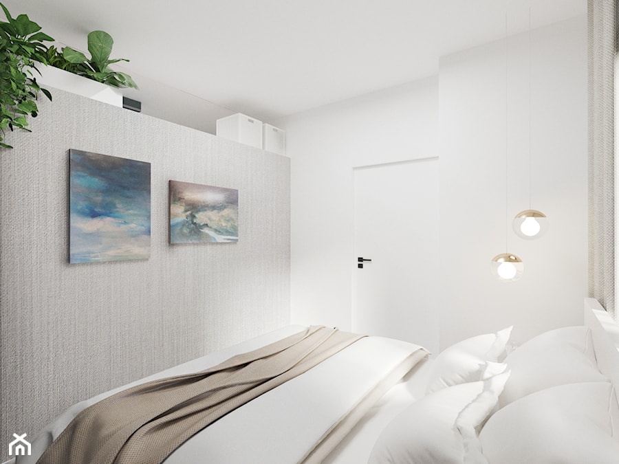 Mieszkanie w Gliwicach - Sypialnia, styl minimalistyczny - zdjęcie od DNA architekci