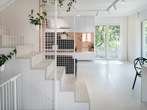 Miedziane wnętrze - Salon, styl nowoczesny - zdjęcie od DNA architekci