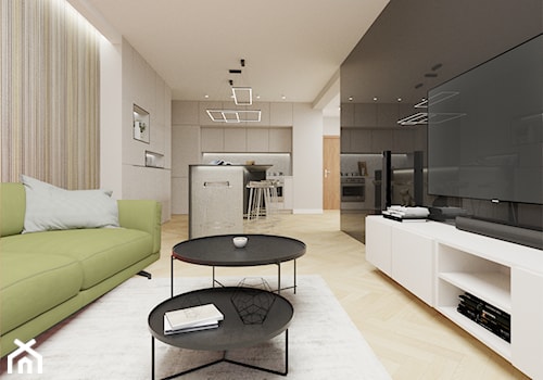 Nowoczesny apartament - Salon, styl nowoczesny - zdjęcie od DNA architekci