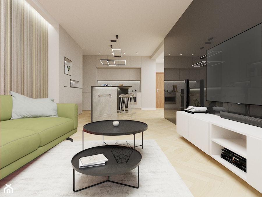 Nowoczesny apartament - Salon, styl nowoczesny - zdjęcie od DNA architekci