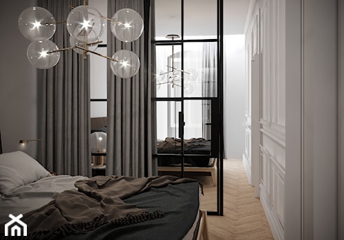 KAMIENICA KOŻUCHÓW - Sypialnia, styl minimalistyczny - zdjęcie od Shelter Architekci