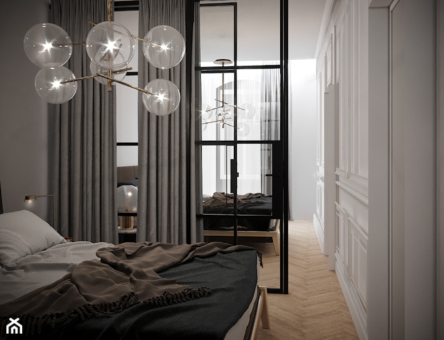 KAMIENICA KOŻUCHÓW - Sypialnia, styl minimalistyczny - zdjęcie od Shelter Architekci