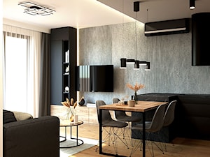 Mieszkanie dla pary - Jadalnia, styl nowoczesny - zdjęcie od Happens.design