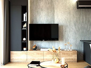 Mieszkanie dla pary - Salon, styl nowoczesny - zdjęcie od Happens.design