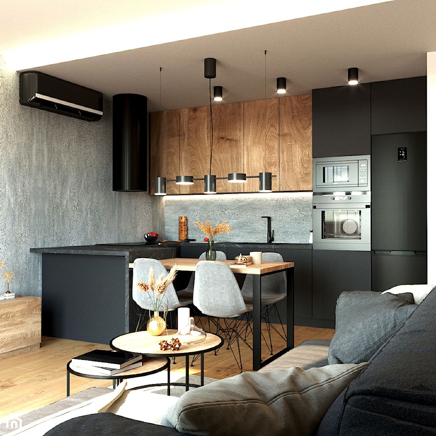 Mieszkanie dla pary - Kuchnia, styl nowoczesny - zdjęcie od Happens.design