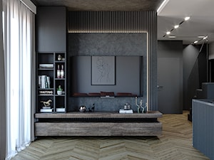 Luksusowy apartament - Salon, styl nowoczesny - zdjęcie od Happens.design
