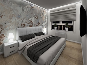Projekt Mieszkanie 48m2 - Sypialnia, styl nowoczesny - zdjęcie od NAJHouse