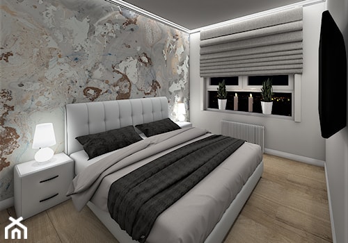 Projekt Mieszkanie 48m2 - Sypialnia, styl nowoczesny - zdjęcie od NAJHouse