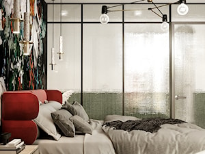 Kwiecista sypialnia - Sypialnia, styl nowoczesny - zdjęcie od sadowska-interiors