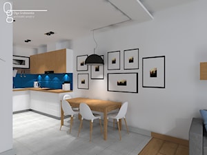 To samo mieszkanie 2 rozwiązania :) - Jadalnia, styl nowoczesny - zdjęcie od Olga Grabowska - Architekt Wnętrz