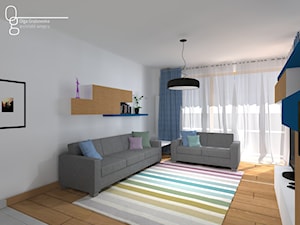 To samo mieszkanie 2 rozwiązania :) - Salon, styl nowoczesny - zdjęcie od Olga Grabowska - Architekt Wnętrz