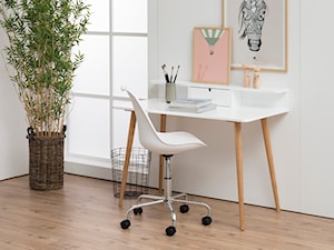 Wessel - Małe w osobnym pomieszczeniu białe biuro, styl skandynawski - zdjęcie od sfmeble.pl