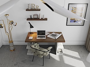 Małe białe biuro, styl nowoczesny - zdjęcie od sfmeble.pl