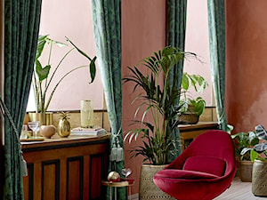 Mały czerwony salon, styl nowoczesny - zdjęcie od sfmeble.pl