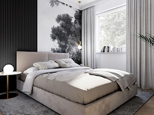 Luksusowe mieszkanie w kobiecym stylu - sypialnia. - zdjęcie od MILK/DESIGNS ARCHITEKTURA&WNĘTRZA