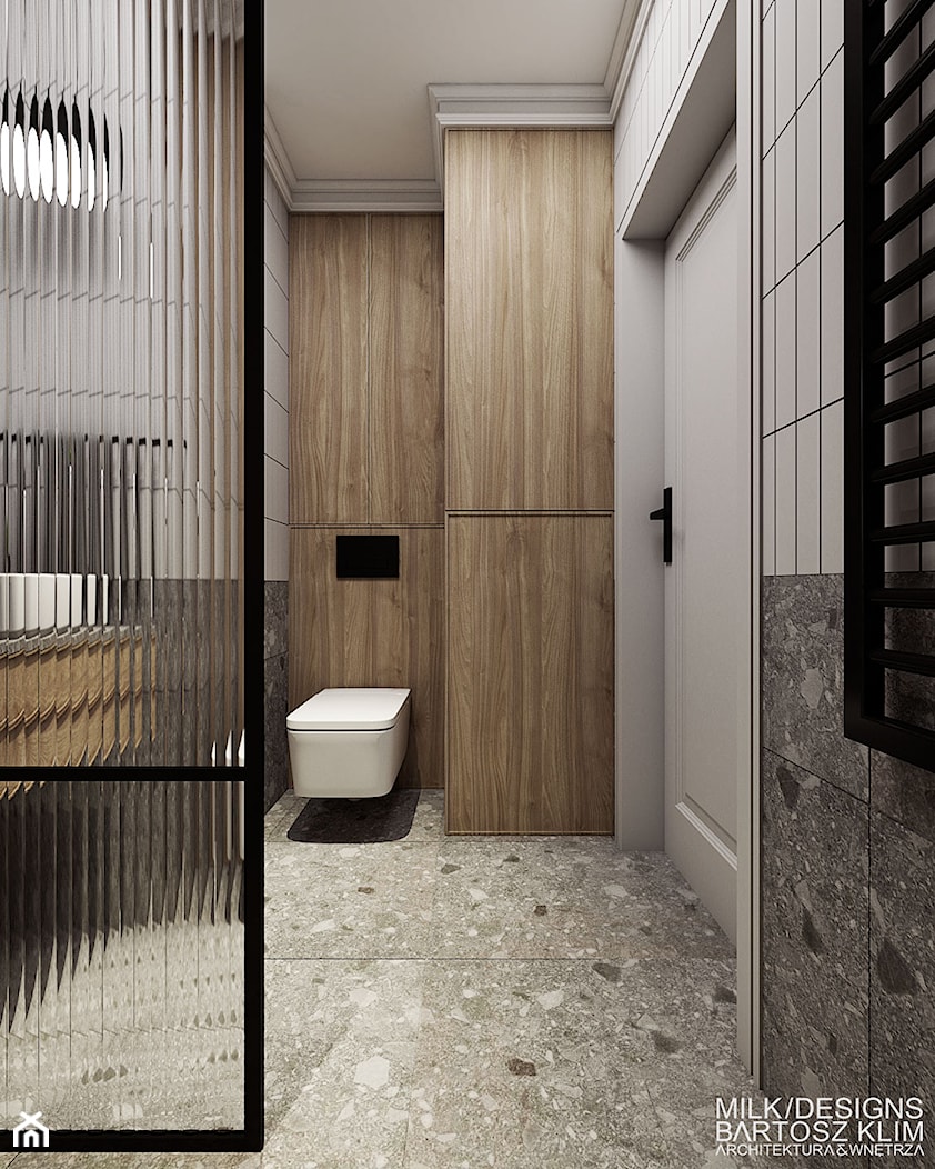 Nowoczesna łazienka dla kobiety. - zdjęcie od MILK/DESIGNS ARCHITEKTURA&WNĘTRZA - Homebook