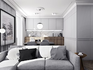 Mieszkanie w stylu klasycznym z elementami glamour'u. - zdjęcie od MILK/DESIGNS ARCHITEKTURA&WNĘTRZA