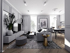 Mieszkanie w stylu klasycznym z elementami glamour'u. - zdjęcie od MILK/DESIGNS ARCHITEKTURA&WNĘTRZA