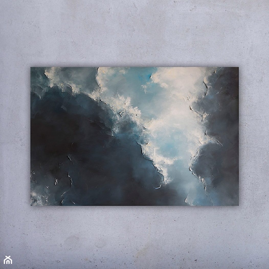 Otwarte niebo III - 100x150 cm- ręcznie malowanny obraz - zdjęcie od Studio Plama - Agnieszka Potocka-Makoś - Homebook
