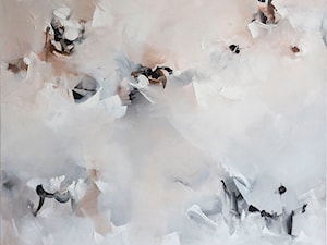 Ręcznie malowany obraz 90x90 cm - Dzikie gołębie - zdjęcie od Studio Plama - Agnieszka Potocka-Makoś