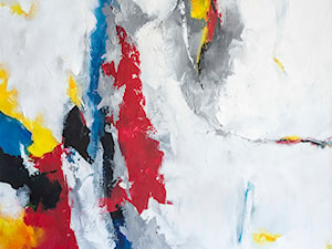 Fiesta obraz abstrakcyjny ręcznie malowany - 100x150 cm - zdjęcie od Studio Plama - Agnieszka Potocka-Makoś