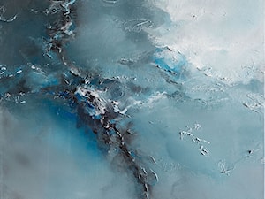 Ocean - 70x70 cm ręcznie malowany obraz - zdjęcie od Studio Plama - Agnieszka Potocka-Makoś
